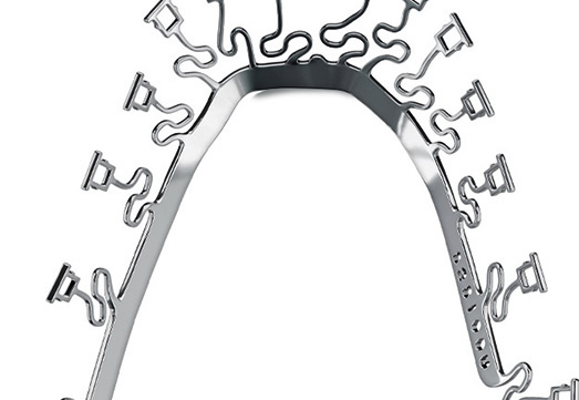 Brava lingual braces shown against white background