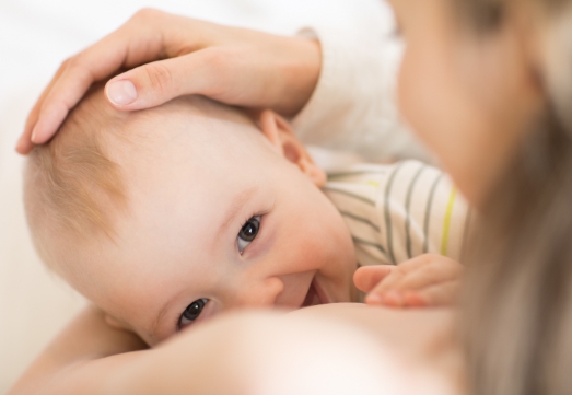 Baby smiling after lip and Tongue-Tie treatment